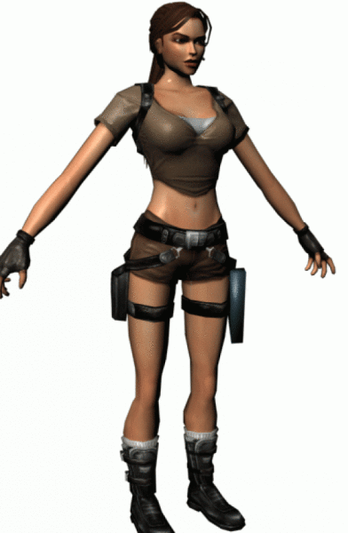 Lara Croft Cartoon Character 3d model Lara Croft Cartoon Character 3d model