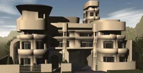 Utopian Sci-fi House 3d model Utopian Sci-fi House 3d model