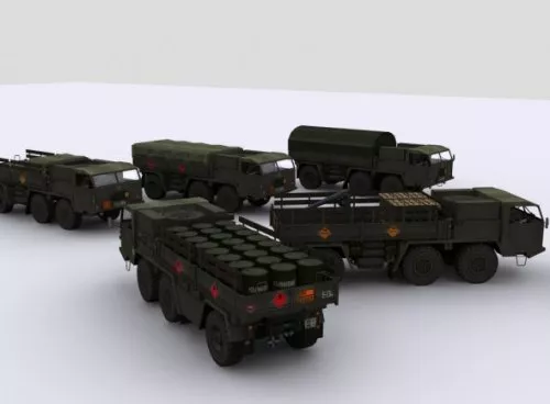 German Army Truck 3d model German Army Truck 3d model