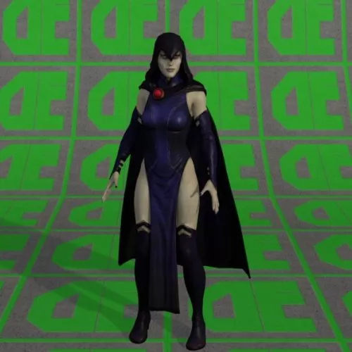 Raven DC Comic Character 3d model Raven DC Comic Character 3d model