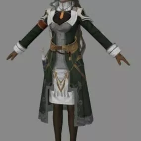 Jihl Fantasy Character 3d model
