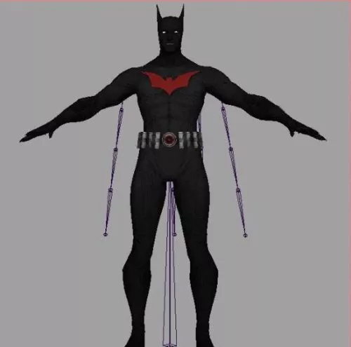 Spider Man Man Character Lowpoly 3d model