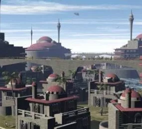Colony Sector City Building 3d model