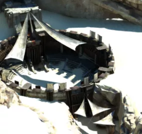 Desert Arena Building 3d model
