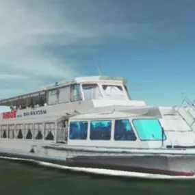 Travel Ship Moskva 3d model