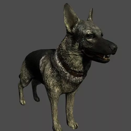 Yellow Dog 3d model