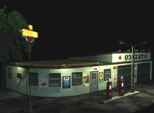 Gas Station Building 3d model Gas Station Building 3d model