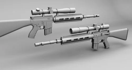 Mk12 Spr 3d model Mk12 Spr 3d model