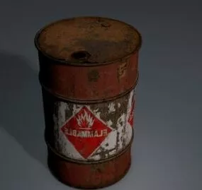 Oil Barrel 3d model