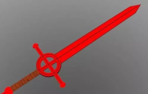 Demon Blood Sword 3d model Demon Blood Sword 3d model