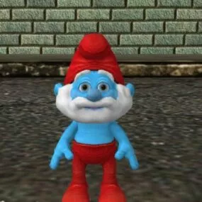 Papa Smurf 3d model