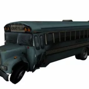 Church Bus Vehicle 3d model