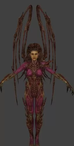 Infested Kerrigan 3d model Infested Kerrigan 3d model