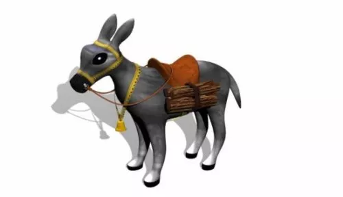 Donkey 3d model Donkey 3d model