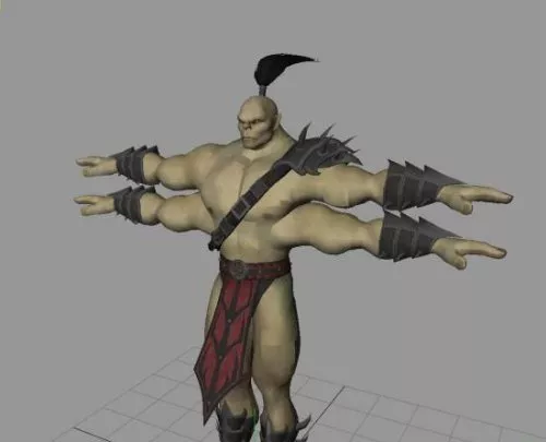 Goro Mortal Kombat Character 3d model Goro Mortal Kombat Character 3d model
