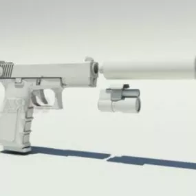 Glock Pistol Gun 3d model