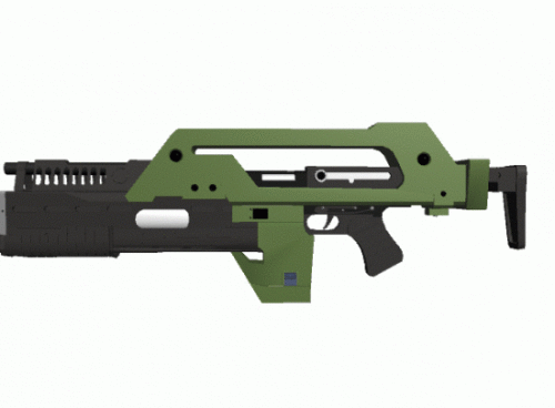 M41-a Pulse Rifle 3d model M41-a Pulse Rifle 3d model