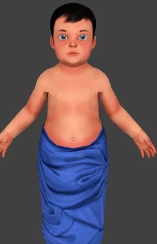 Elizabeth (baby) 3d model Elizabeth (baby) 3d model