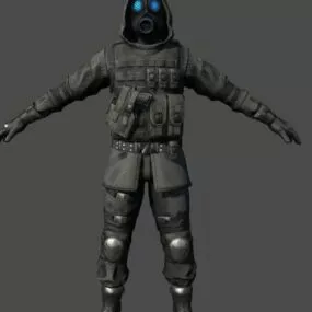 Vector Raccoon Character 3d model