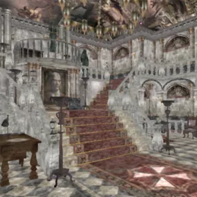 Old Main Hall  Building 3d model