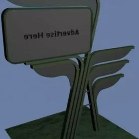 Billboard 3d model
