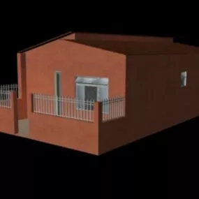 Lowpoly Urban House 3d model