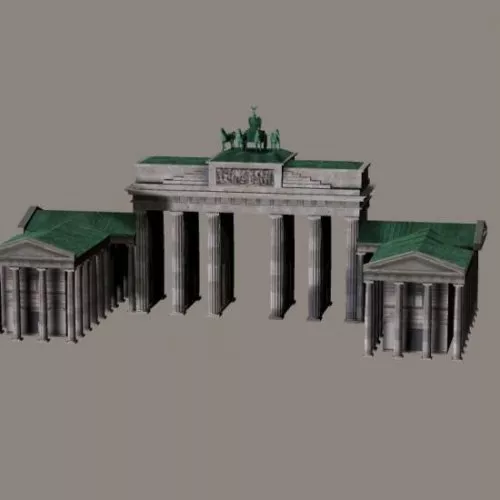 Ancient Old Chinese Gate 3d model