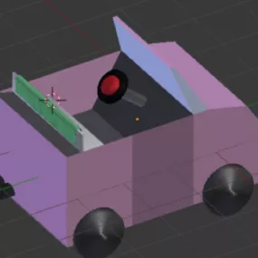 Simple Toy Car 3d model