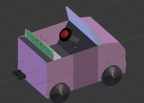 Simple Toy Car 3d model Simple Toy Car 3d model