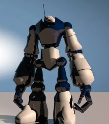 Droid Robot Uvw Map 3d model