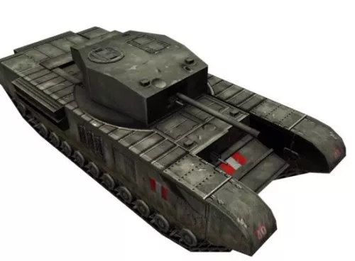 Ww2 Churchill Tank 3d model Ww2 Churchill Tank 3d model