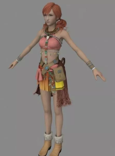 Vanille Final Fantasy Character 3d model Vanille Final Fantasy Character 3d model