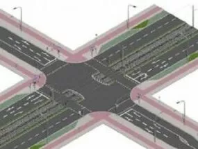 Crossroad 3d model