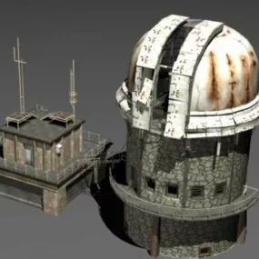 Astronomy Site Building 3d model