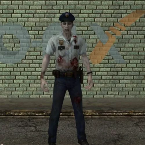 Zombie From Graveyard Scene 3d model