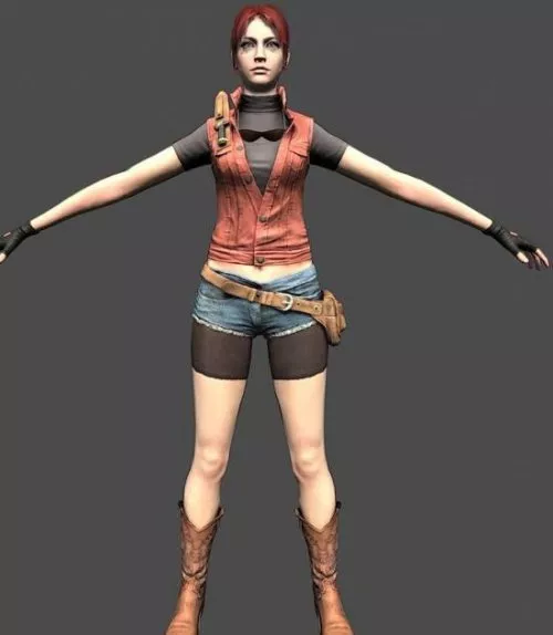 Claire Redfield Female Character 3d model Claire Redfield Female Character 3d model