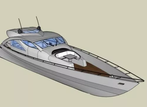 Modern Small Yacht 3d model