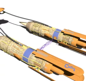 Skywalker Podracer Aircraft 3d model