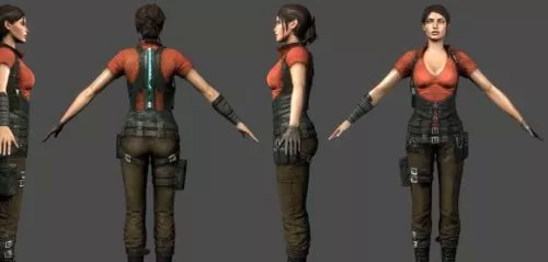 Ellie Langford 3d model Ellie Langford 3d model