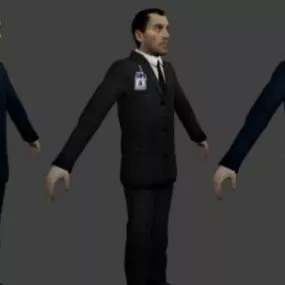 Fbi Agent 3d model