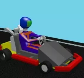 Go-kart 3d model