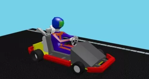 Go-kart 3d model Go-kart 3d model