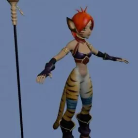 Katt Character 3d model