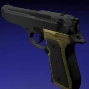 M9 Beretta Handgun 3d model