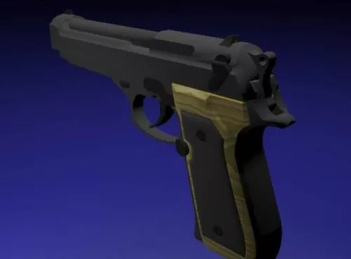 M9 Beretta Handgun 3d model M9 Beretta Handgun 3d model