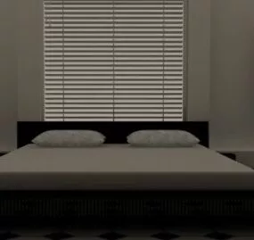 Simple Bedroom Interior Scene 3d model