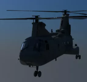 Sea Knight Helicopter 3d model