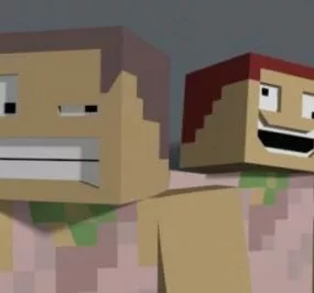 Minecraft Expressive Characters 3d model