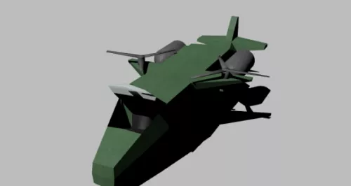 Red Rescue Helicopter 3d model