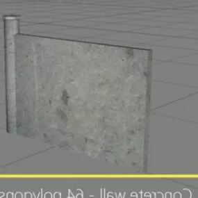 Concrete Wall 3d model